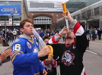 Beer sabres, skates and tusks: NHL, NBA teams surpassing MLB in souvenir cup innovations