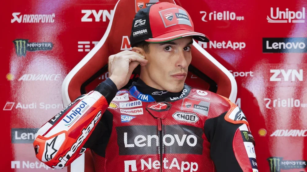 Marc Marquez during a practice session